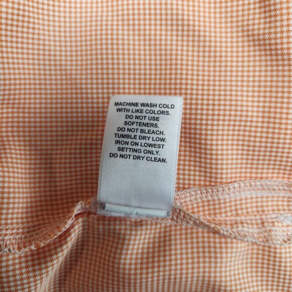 Magellan Outdoors Men's Size Large Peach Plaid Relaxed Fit Casual Fishing Shirt - Picture 4 of 12